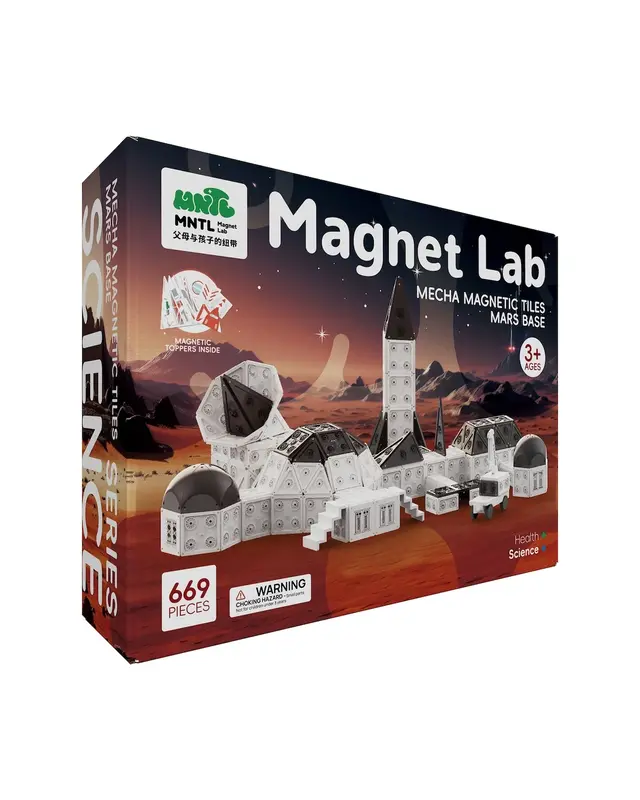 MNTL MNTL Magnetische Bouwtegels Mars Basis Mega set 669 delig MNTL MNTL Magnetische Bouwtegels Mars Basis Mega set 669 delig