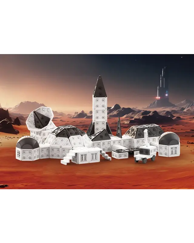 MNTL MNTL Magnetische Bouwtegels Mars Basis Mega set 669 delig MNTL MNTL Magnetische Bouwtegels Mars Basis Mega set 669 delig