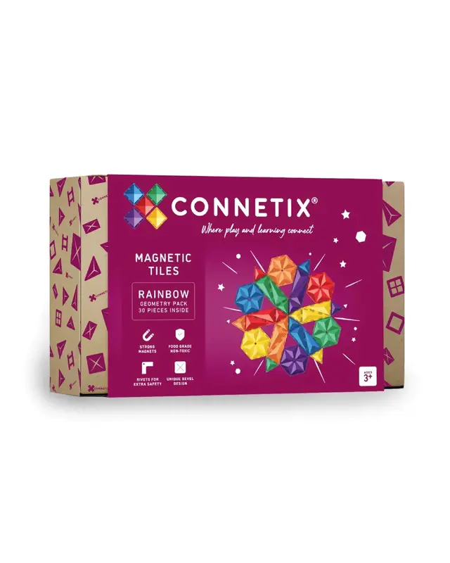 CONNETIX CONNETIX Geometrie Pakket - 30 delig CONNETIX CONNETIX Geometrie Pakket - 30 delig