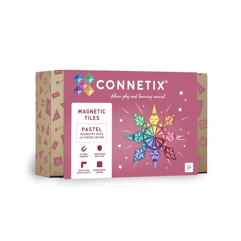 Connetix CONNETIX Pastel Geometrie Pakket - 40 delig