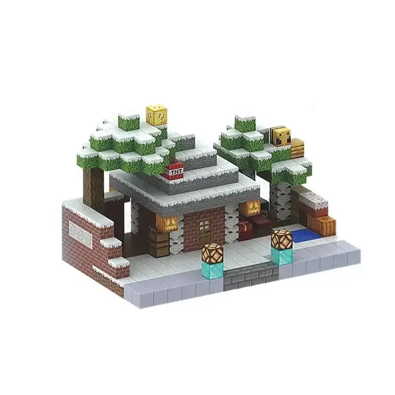 My World My World Magnetische bouwstenen Sneeuwhuis 448 stuks