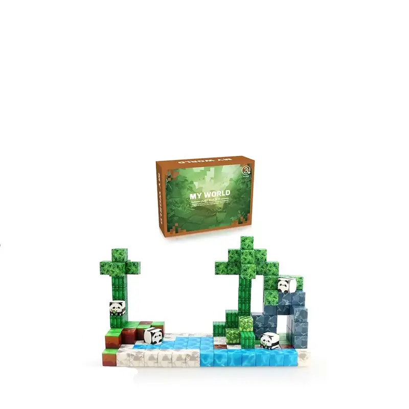 My World My World Magnetische bouwstenen Panda 151 stuks