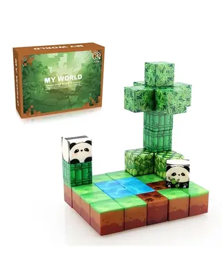 Magneetspeelgoed.nl Magnetische bouwstenen Panda 34 stuks