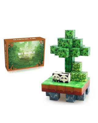 Magneetspeelgoed.nl Magnetische bouwstenen Panda 61 stuks