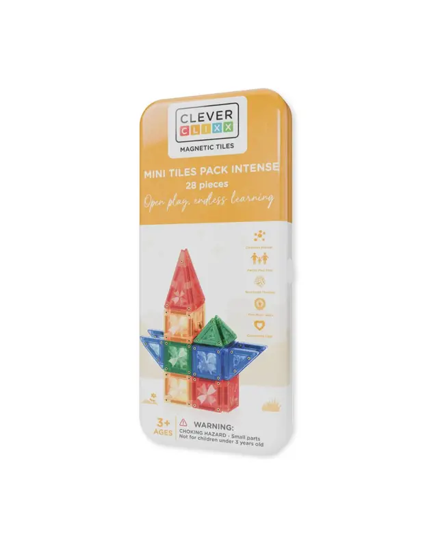 Cleverclixx Cleverclixx Mini Tiles Pack Intense 28-delig travel set