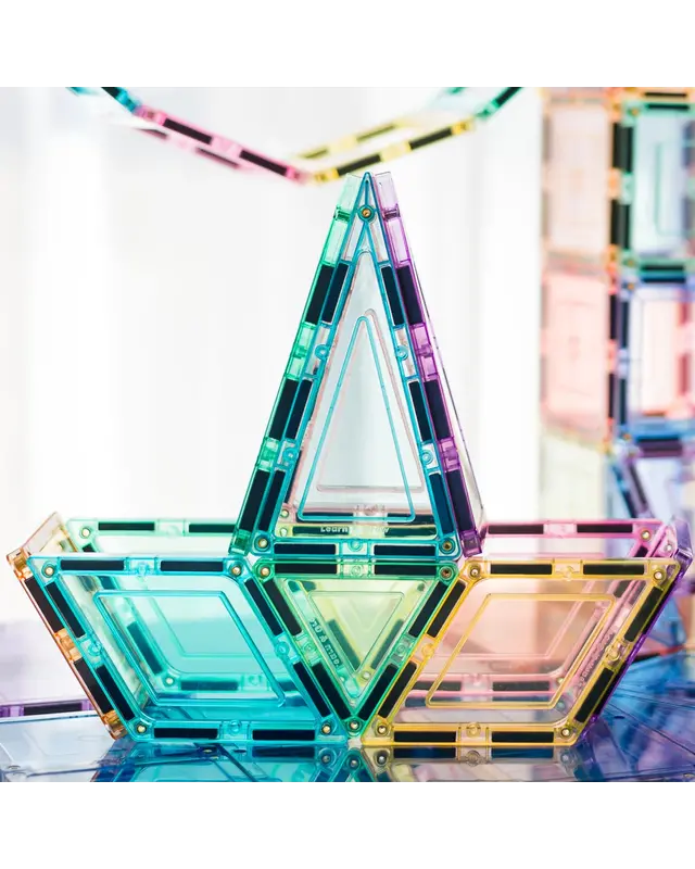 Learn and Grow Toys Learn and Grow Magnetische Tegels Pastel - Builder Pack 112 stuks