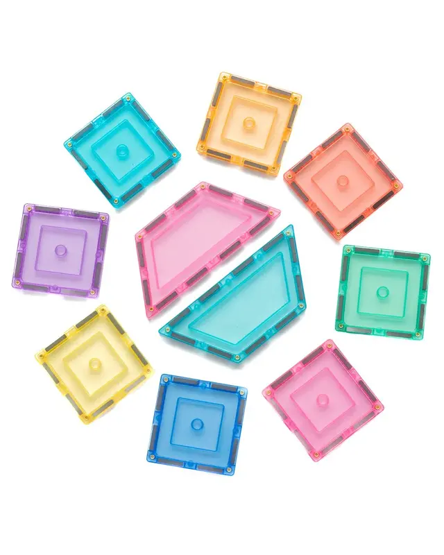 Learn and Grow Toys Learn and Grow Magnetische Tegels Pastel - Builder Pack 112 stuks