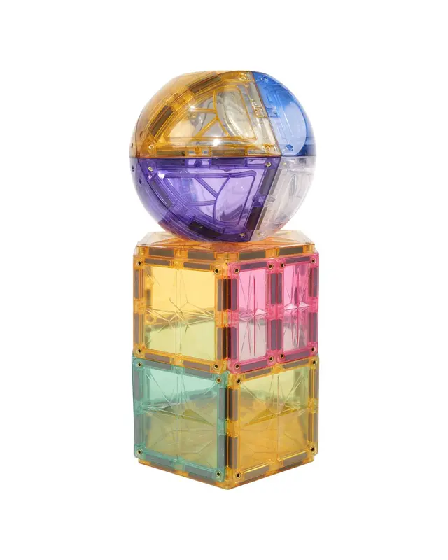 Cleverclixx Cleverclixx Magnetische Tegels Small Pack Pastel 34-delig Cleverclixx Cleverclixx Magnetische Tegels Small Pack Pastel 34-delig