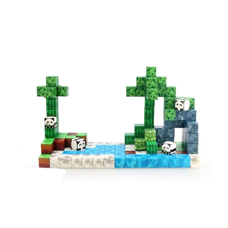 Magneetspeelgoed.nl Magnetische bouwstenen Panda 151 stuks