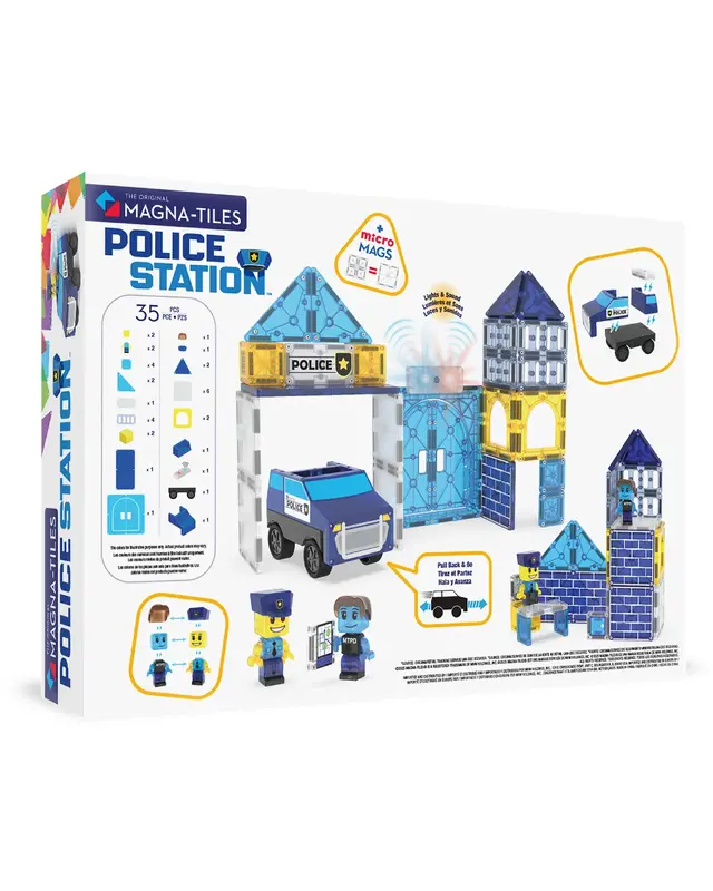 Magna Tiles Magna Tiles Politiestation 35-delig Magna Tiles Magna Tiles Politiestation 35-delig
