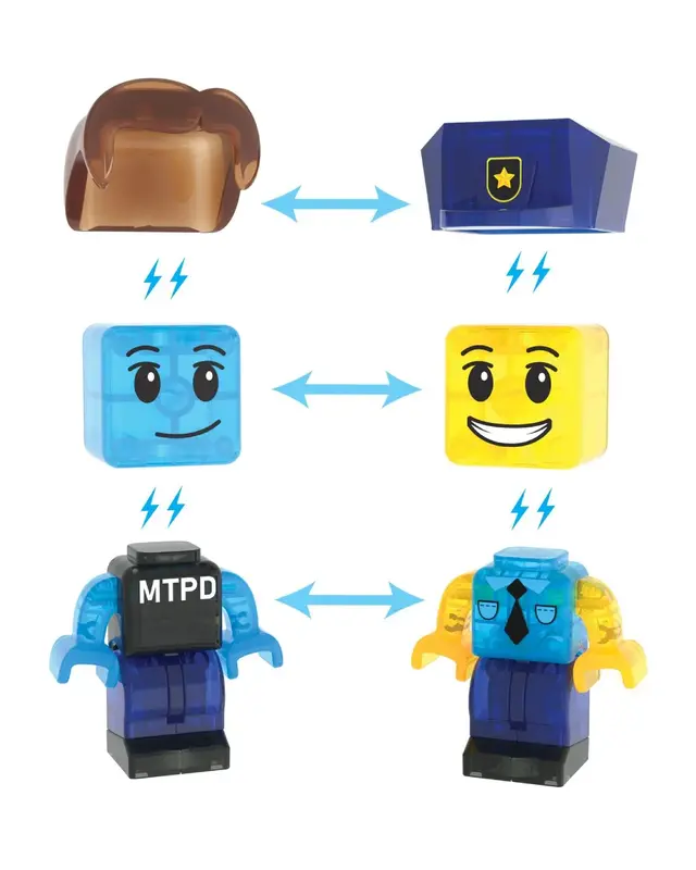 Magna Tiles Magna Tiles Politiestation 35-delig Magna Tiles Magna Tiles Politiestation 35-delig