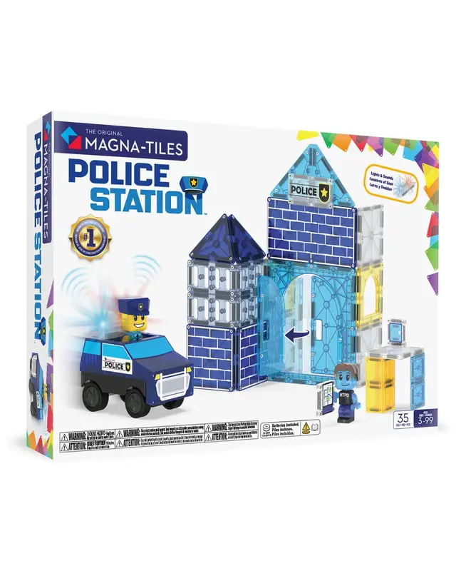 Magna Tiles Magna Tiles Politiestation 35-delig Magna Tiles Magna Tiles Politiestation 35-delig