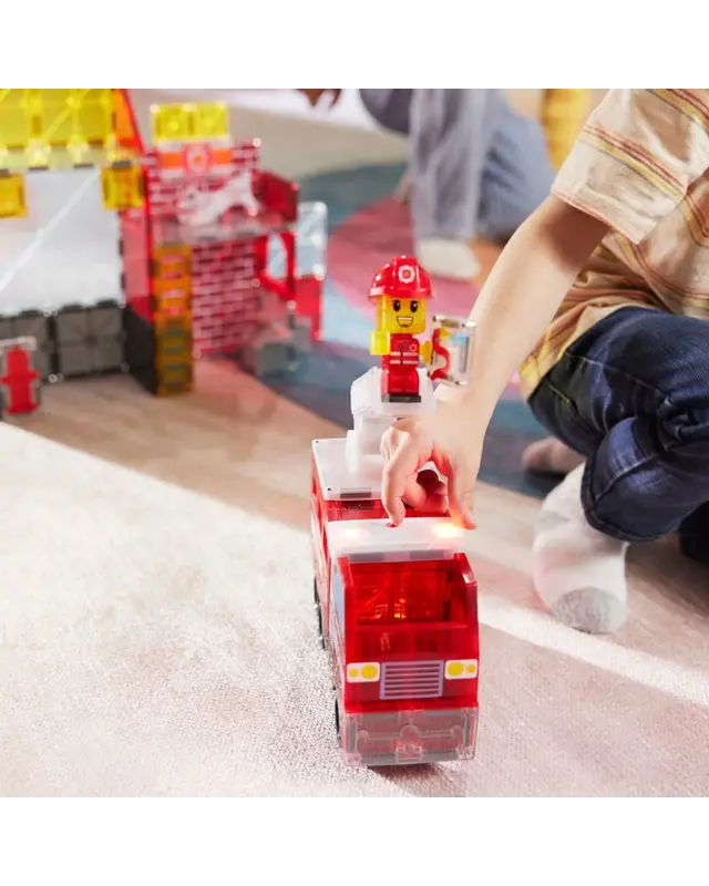 Magna Tiles Magna Tiles Brandweerstation 50-delig