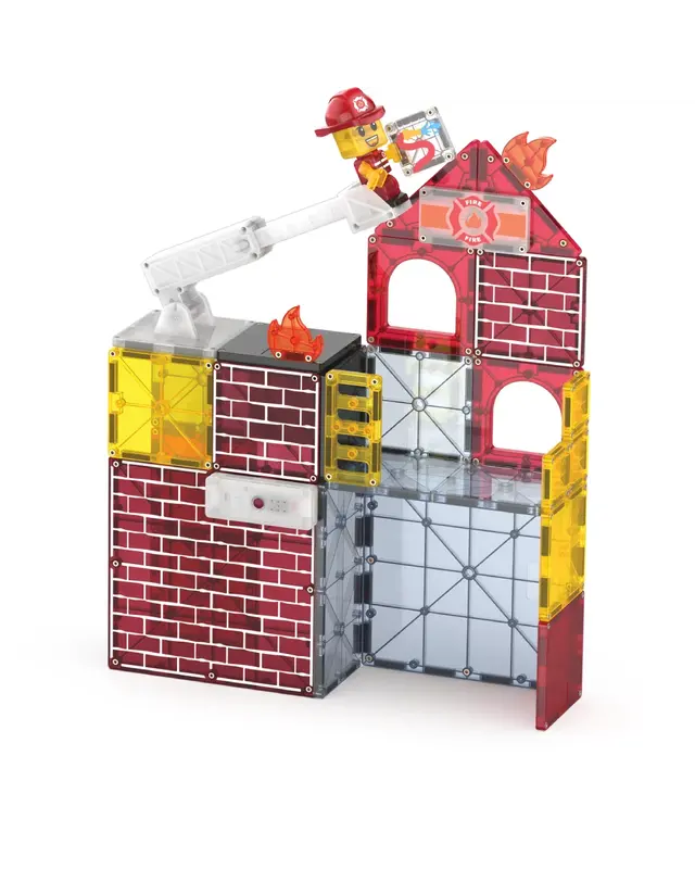 Magna Tiles Magna Tiles Brandweerstation 50-delig