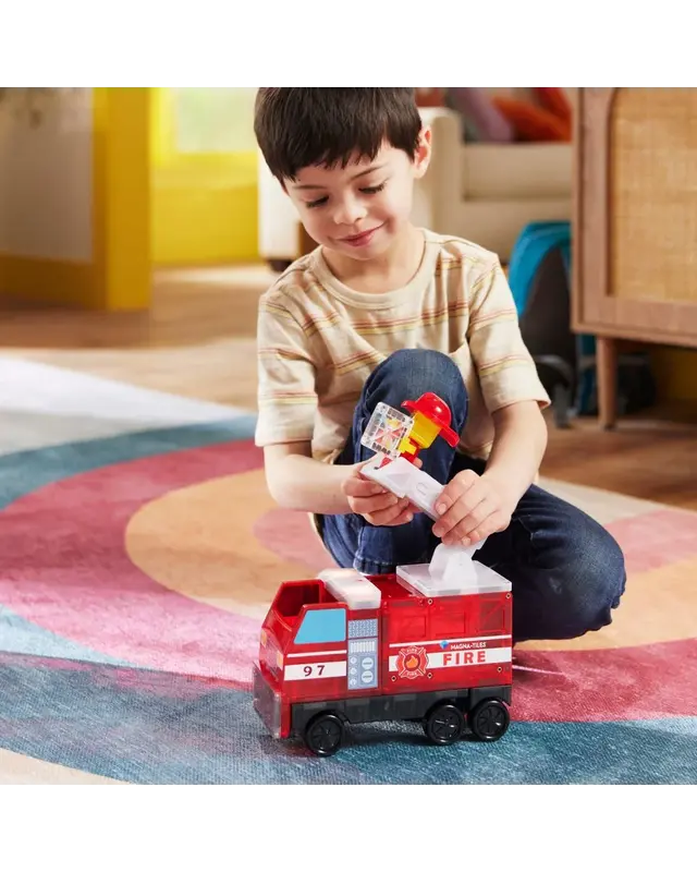 Magna Tiles Magna Tiles Brandweerstation 50-delig