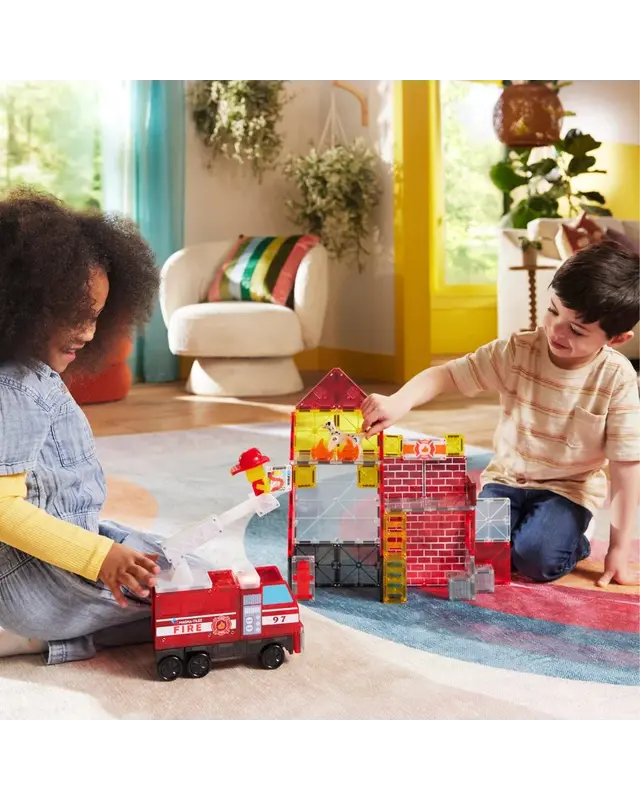 Magna Tiles Magna Tiles Brandweerstation 50-delig