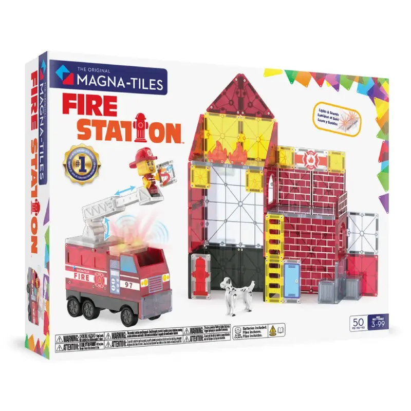 Magna Tiles Magna Tiles Brandweerstation 50-delig