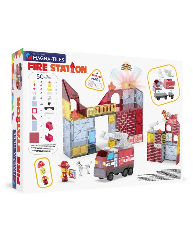 Magna Tiles Magna Tiles Brandweerstation 50-delig