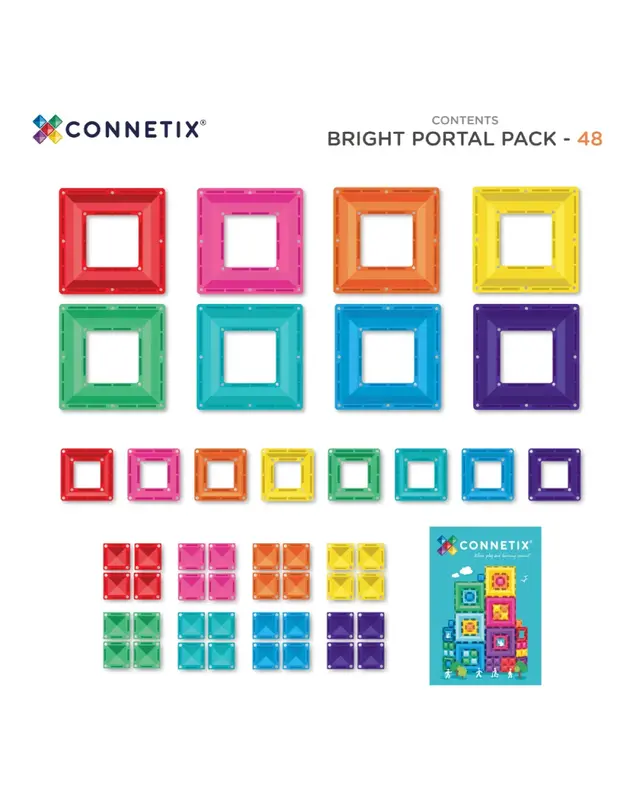 CONNETIX CONNETIX Bright Portal Pack 48-delig CONNETIX CONNETIX Bright Portal Pack 48-delig