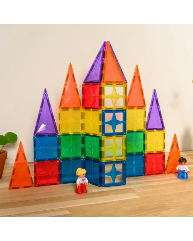 Coblo Coblo Magnetische bouwstenen Glitter 35-delig