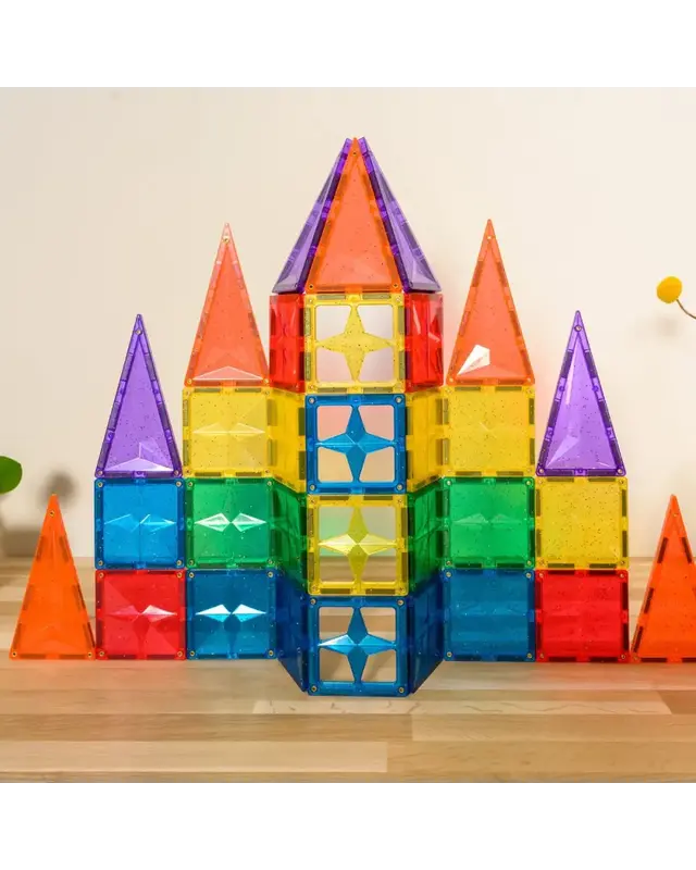 Coblo Coblo Magnetische bouwstenen Glitter 35-delig