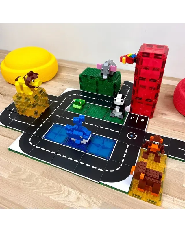 Coblo Coblo Magnetische Tegels Brick Classic 12-delig