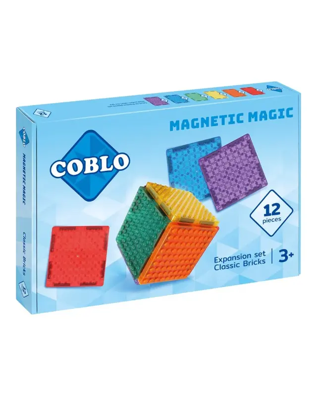 Coblo Coblo Magnetische Tegels Brick Classic 12-delig