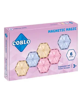 Coblo Pastel Hexagon 6-delig