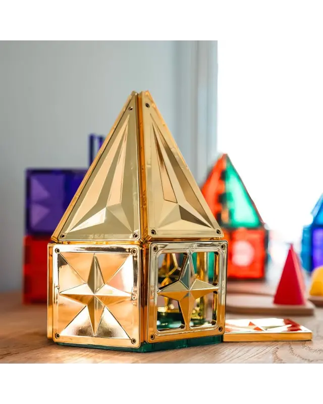 Coblo Coblo Magnetische tegels Goud 20-delig Coblo Coblo Magnetische tegels Goud 20-delig