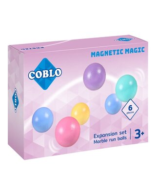 Coblo Pastel Knikkerbaanballen 6-stuks