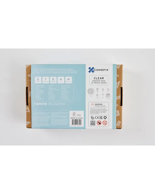 CONNETIX  CONNETIX Starterset Transparant - 34 delig CONNETIX  CONNETIX Starterset Transparant - 34 delig