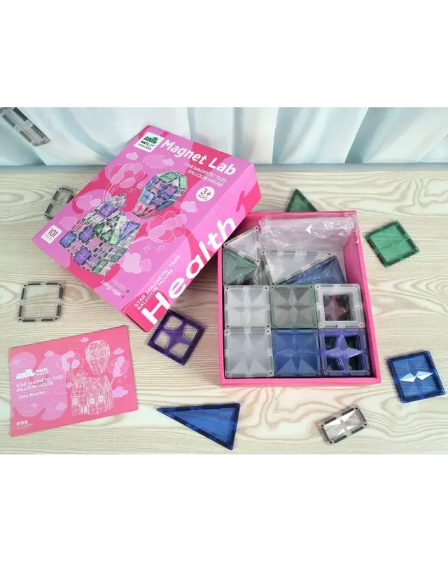 MNTL MNTL Ster Magnetische tegel Ballon huis - 101delig