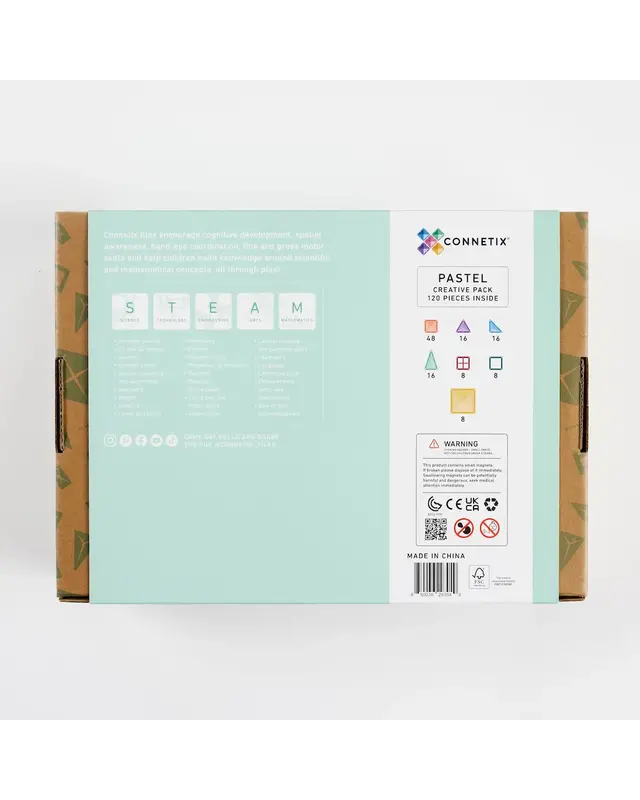 CONNETIX  CONNETIX Pastel Creative pakket - 120 delig