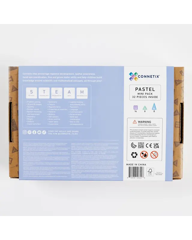 CONNETIX  CONNETIX Pastel Mini Pakket - 32 delig