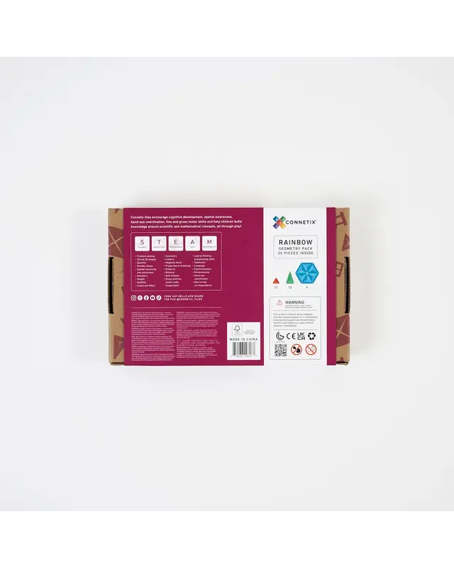 CONNETIX CONNETIX Geometrie Pakket - 30 delig CONNETIX CONNETIX Geometrie Pakket - 30 delig