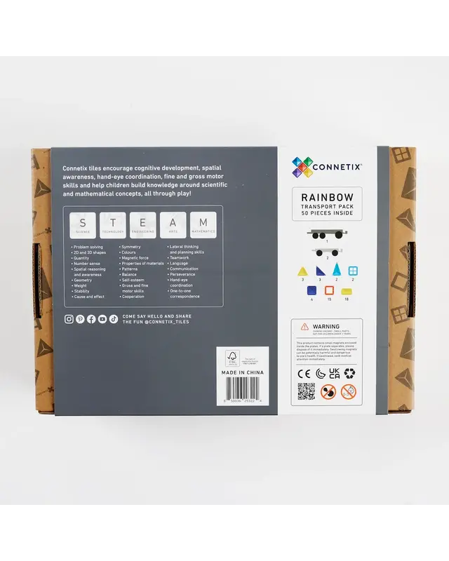 CONNETIX  CONNETIX Transport Pakket - 50 delig CONNETIX  CONNETIX Transport Pakket - 50 delig