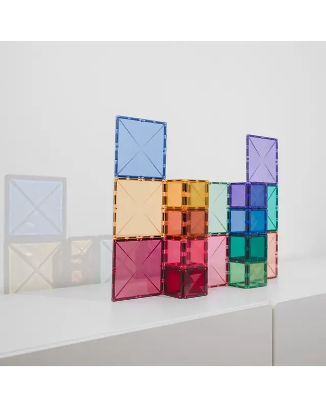 CONNETIX CONNETIX Pastel Vierkant Pakket - 40 delig CONNETIX CONNETIX Pastel Vierkant Pakket - 40 delig