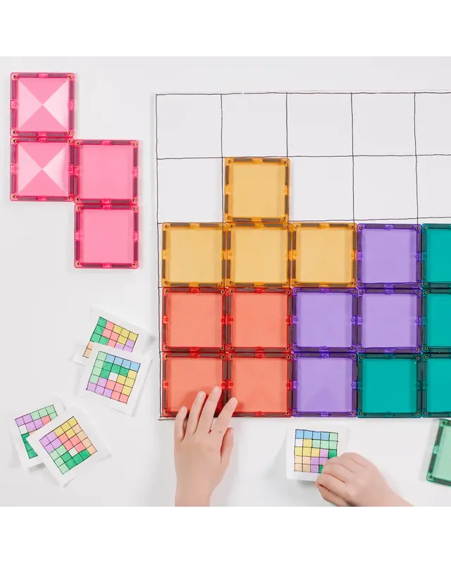 CONNETIX CONNETIX Pastel Vierkant Pakket - 40 delig CONNETIX CONNETIX Pastel Vierkant Pakket - 40 delig