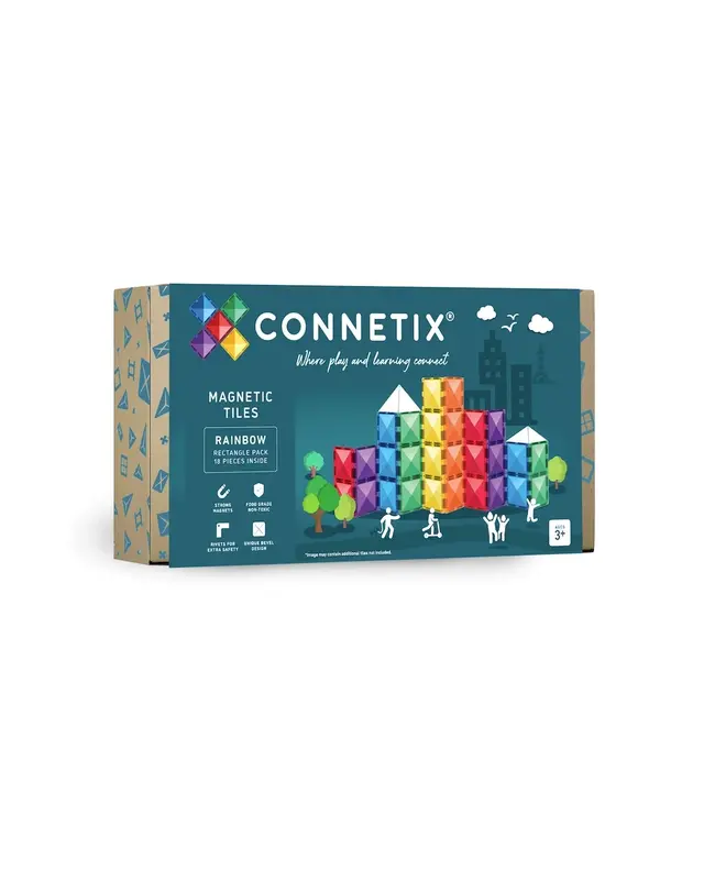 CONNETIX  CONNETIX Rainbow Rechthoek Pakket - 18 delig