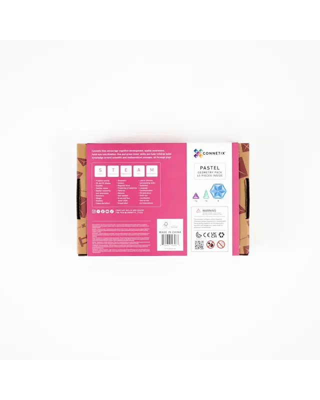 CONNETIX  CONNETIX Pastel Geometrie Pakket - 40 delig