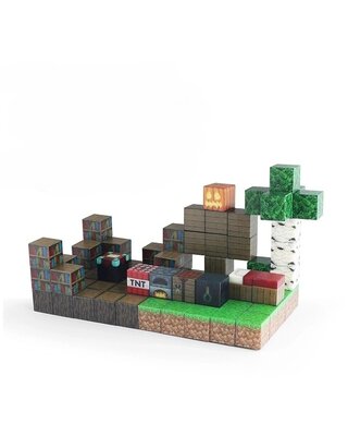 Magneetspeelgoed.nl Magnetische bouwstenen Jungle Cabine 87 Stuks