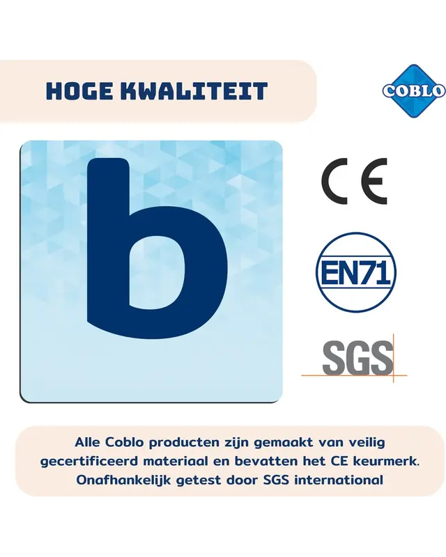 Coblo Coblo Magneet letters - 60 delig - Capital