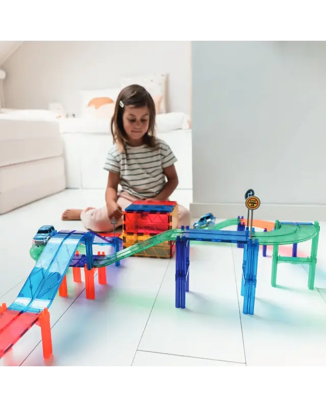 Cleverclixx Cleverclixx Race Track Intense - 65 stuks + Gratis groene Auto Cleverclixx Cleverclixx Race Track Intense - 65 stuks + Gratis groene Auto