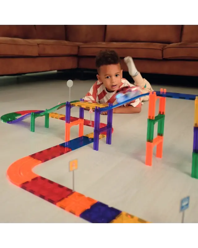 Cleverclixx Cleverclixx Race Track Intense - 65 stuks + Gratis groene Auto Cleverclixx Cleverclixx Race Track Intense - 65 stuks + Gratis groene Auto