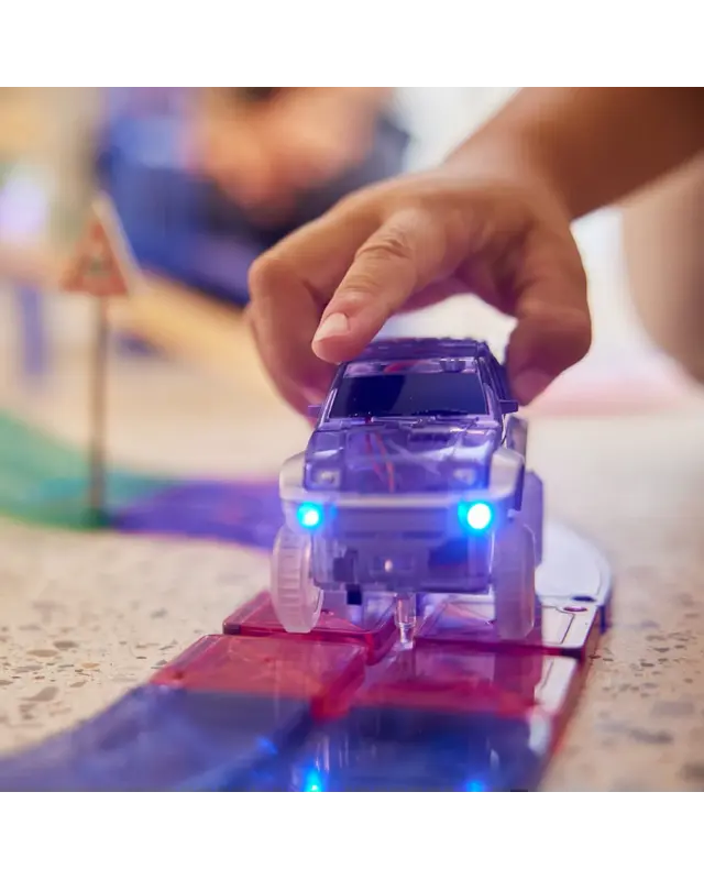 Cleverclixx Cleverclixx Race Track Pastel - 80 stuks + Gratis Groene auto Cleverclixx Cleverclixx Race Track Pastel - 80 stuks + Gratis Groene auto