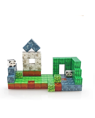 Magneetspeelgoed.nl Magnetische bouwstenen Panda 93 stuks