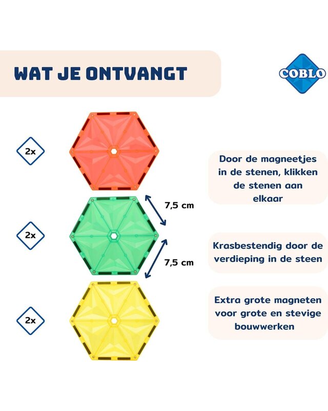 Coblo Coblo Classic Hexagon 6-delig