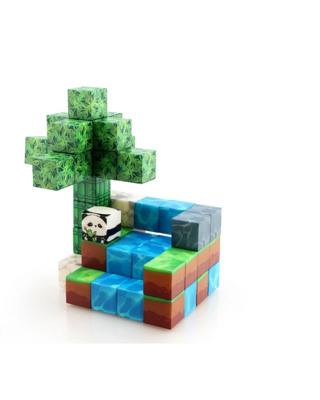 Magneetspeelgoed.nl Magnetische bouwstenen Panda 48 stuks