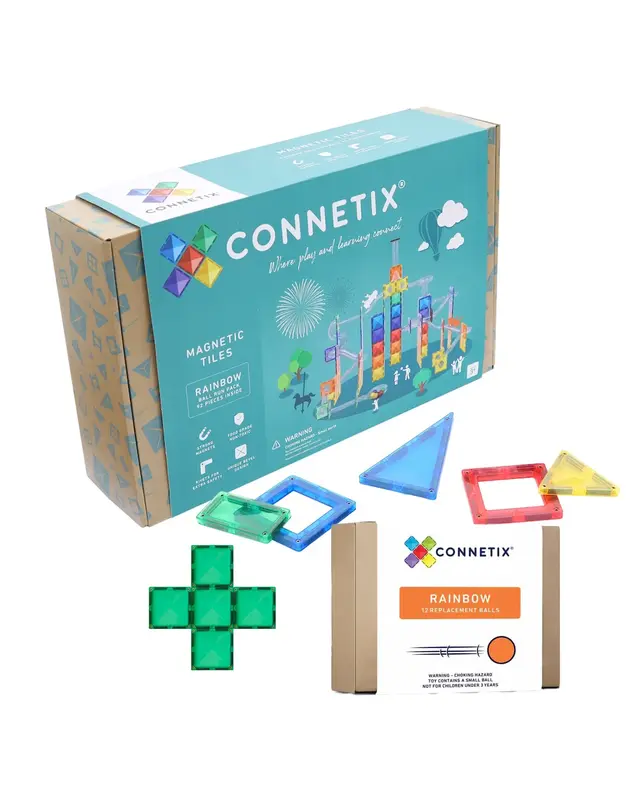 CONNETIX CONNETIX Magnetische Knikkerbaan - 92 delig + GRATIS ballen CONNETIX CONNETIX Magnetische Knikkerbaan - 92 delig + GRATIS ballen