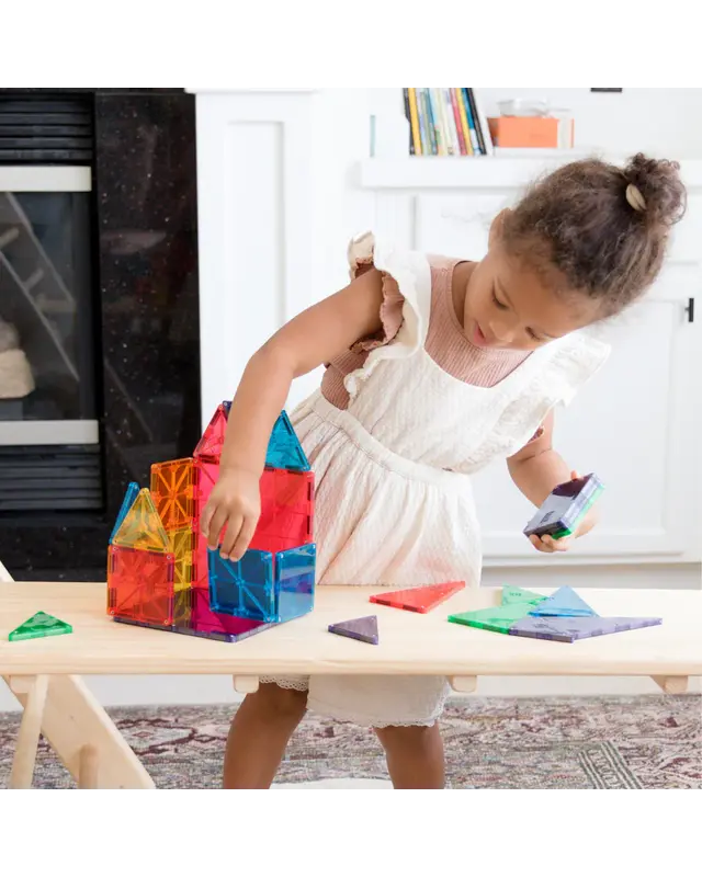 Magna Tiles Magna Tiles Clear Colors Classic bouwset -100 stuks